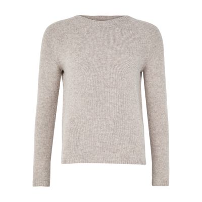 S Max Mara Round Neck Sweater In Beige