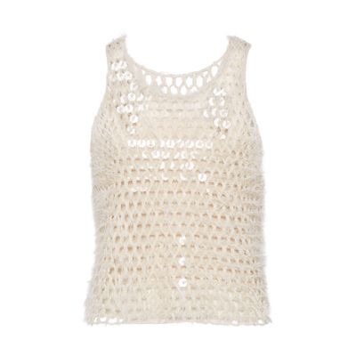 Brunello Cucinelli Dazzling Top In White