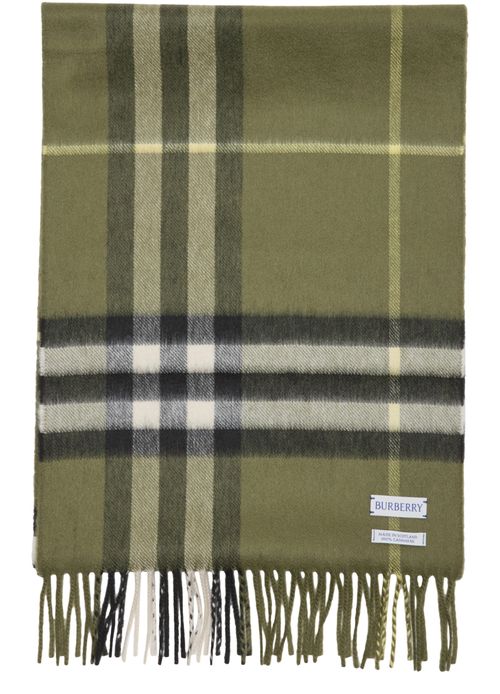 BURBERRY Check cashmere scarf