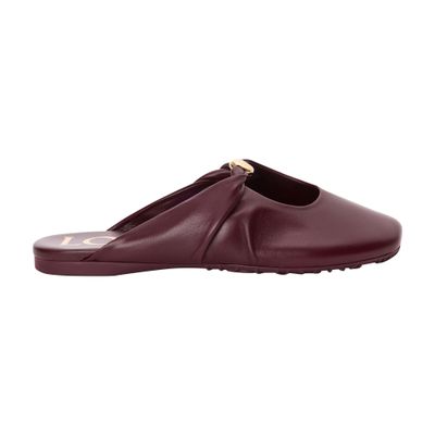 Loewe Pebble Soft Lamb Leather Mules In Black