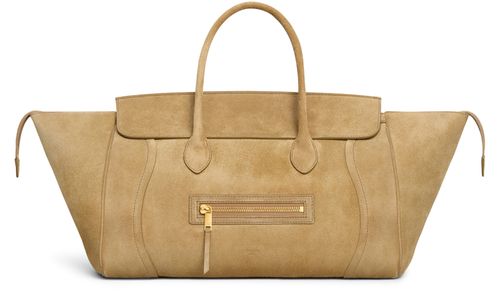 CELINE Medium new luggage in suede calfskin