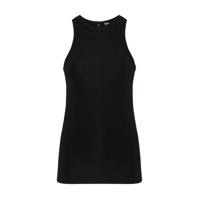 Shop Totême Fluid Jersey Tank Top In Black