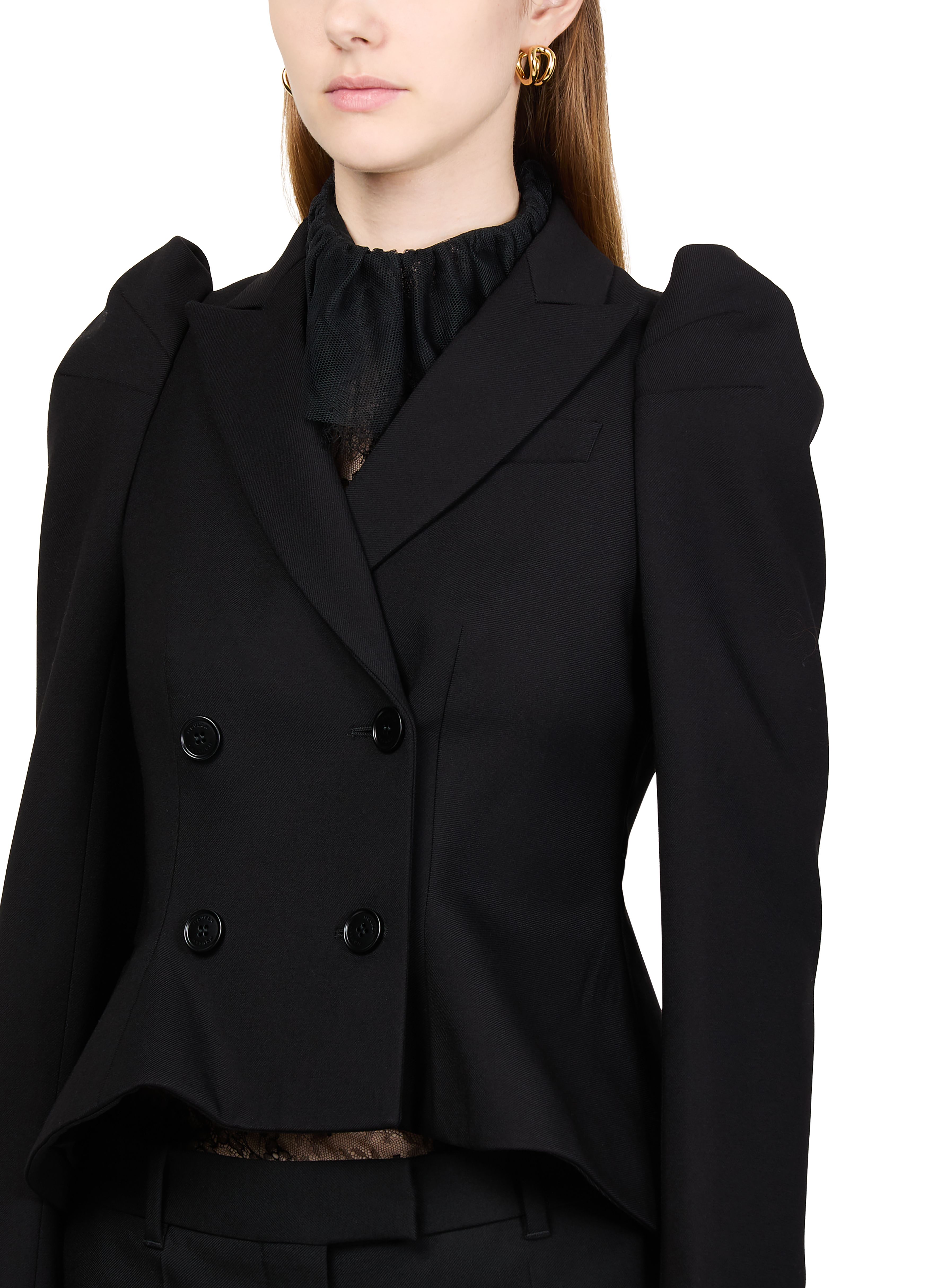 Double breasted cropped jacket thumbnail 4