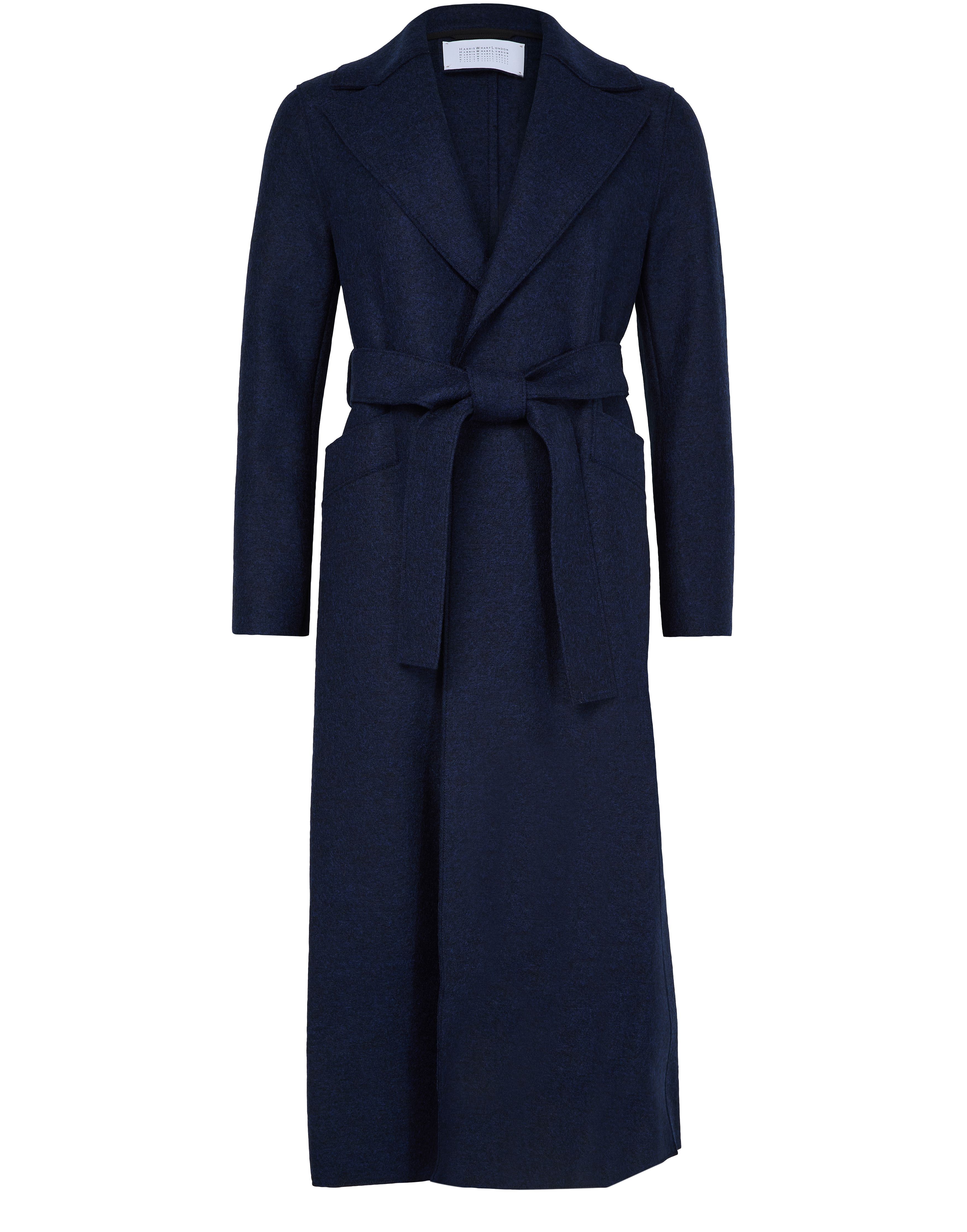 Maxi coat in pressed wool