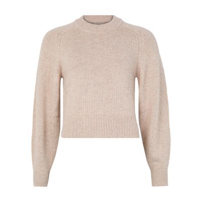 Isabel Marant Leandra Round Neck Sweater In Neutral