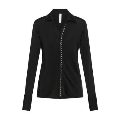 DION LEE STUDDED PLACKET SHIRT