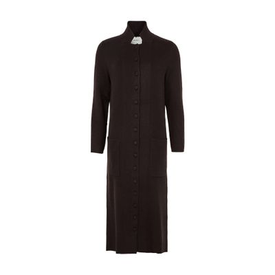 Lisa Yang Rhea Cashmere Cardigan In Brown