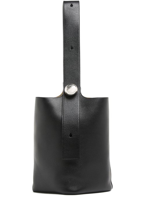 LOEWE Grand Pebble Bucket aus weichem Kalbsleder