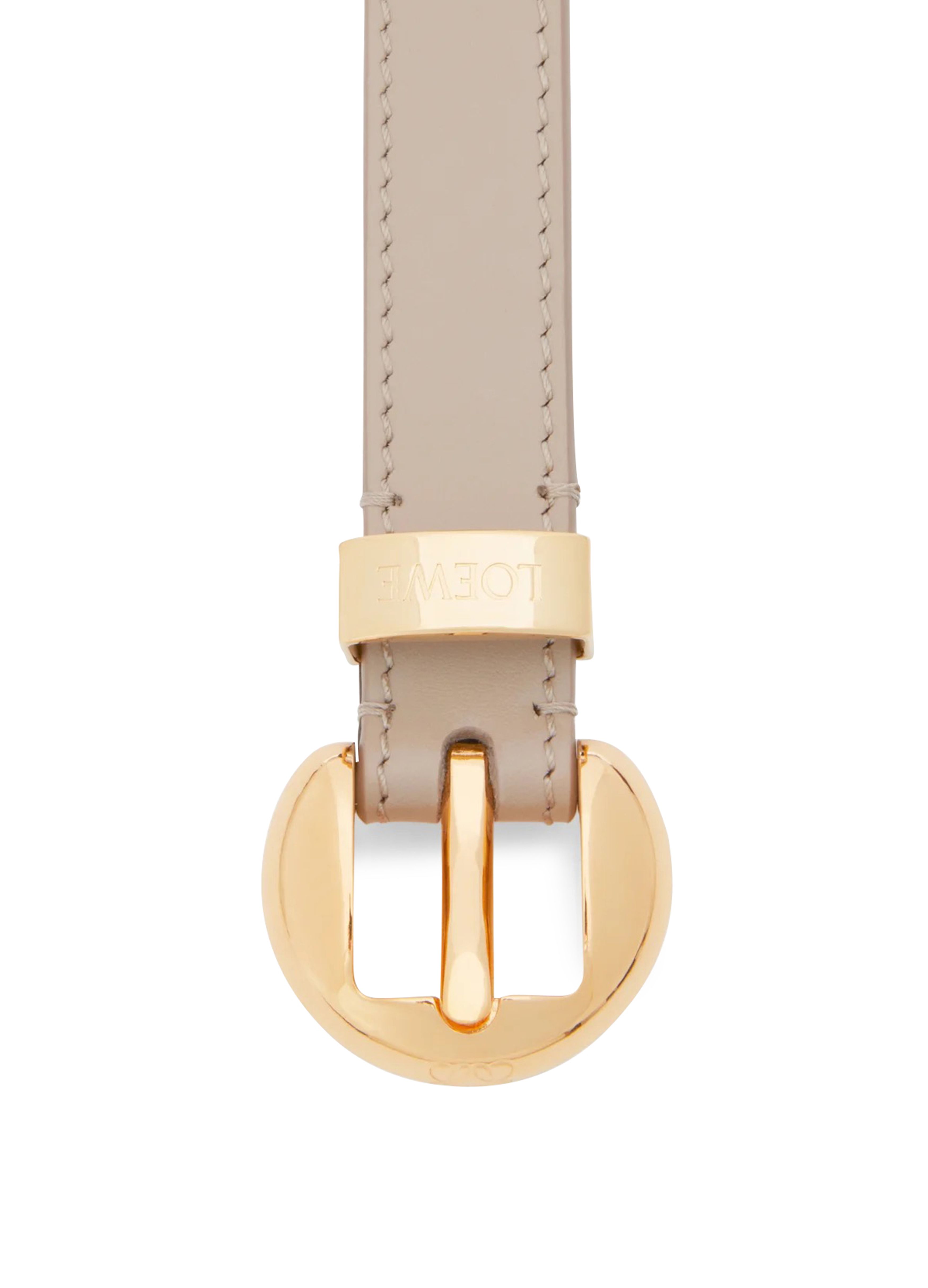 Pebble belt in smooth calfskin thumbnail 3