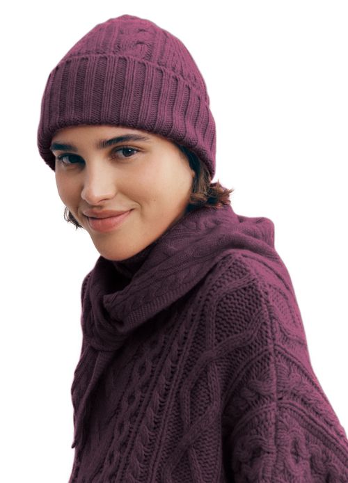 BOMPARD Cable knit beanie