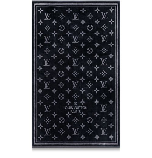 LOUIS VUITTON Monogram Eclipse Beach Towel