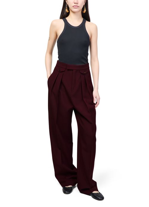 CHLOE Straight pleated pants