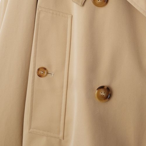 BURBERRY Cropped Gabardine Trench Jacket