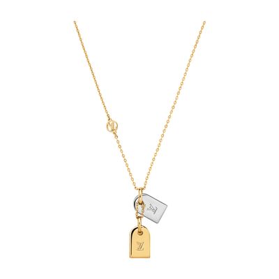 Louis Vuitton Nanogram Necklace In Gold