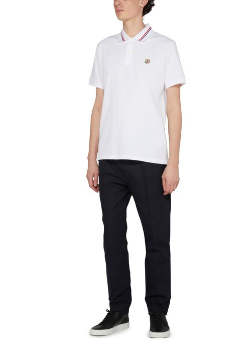 MONCLER Short-sleeved polo shirt with logo
