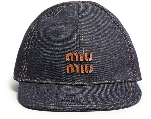 MIU MIU Casquette en denim