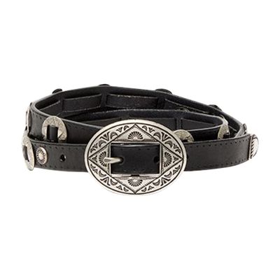 Golden Goose Leather Belt In Black
