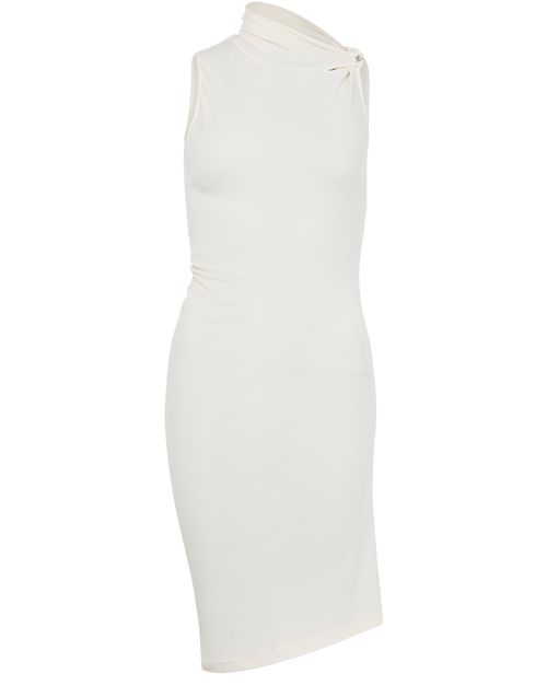 COURREGES Draped crepe jersey dress