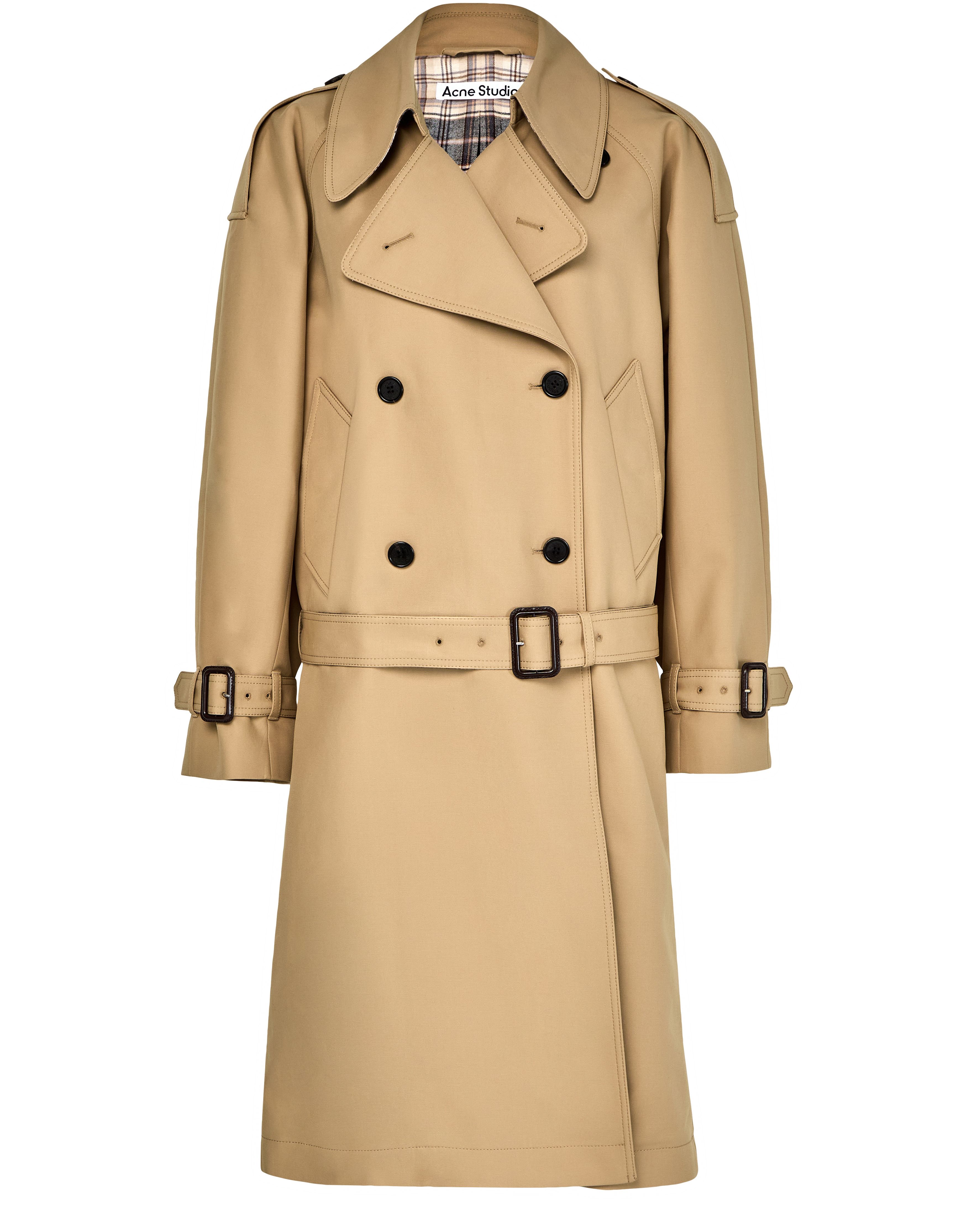 Satin trench coat