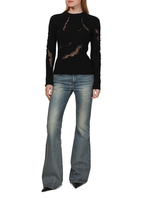 MCQUEEN Destryed long sleeve jumper