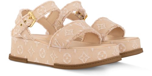 LOUIS VUITTON Sandale compensée Maya