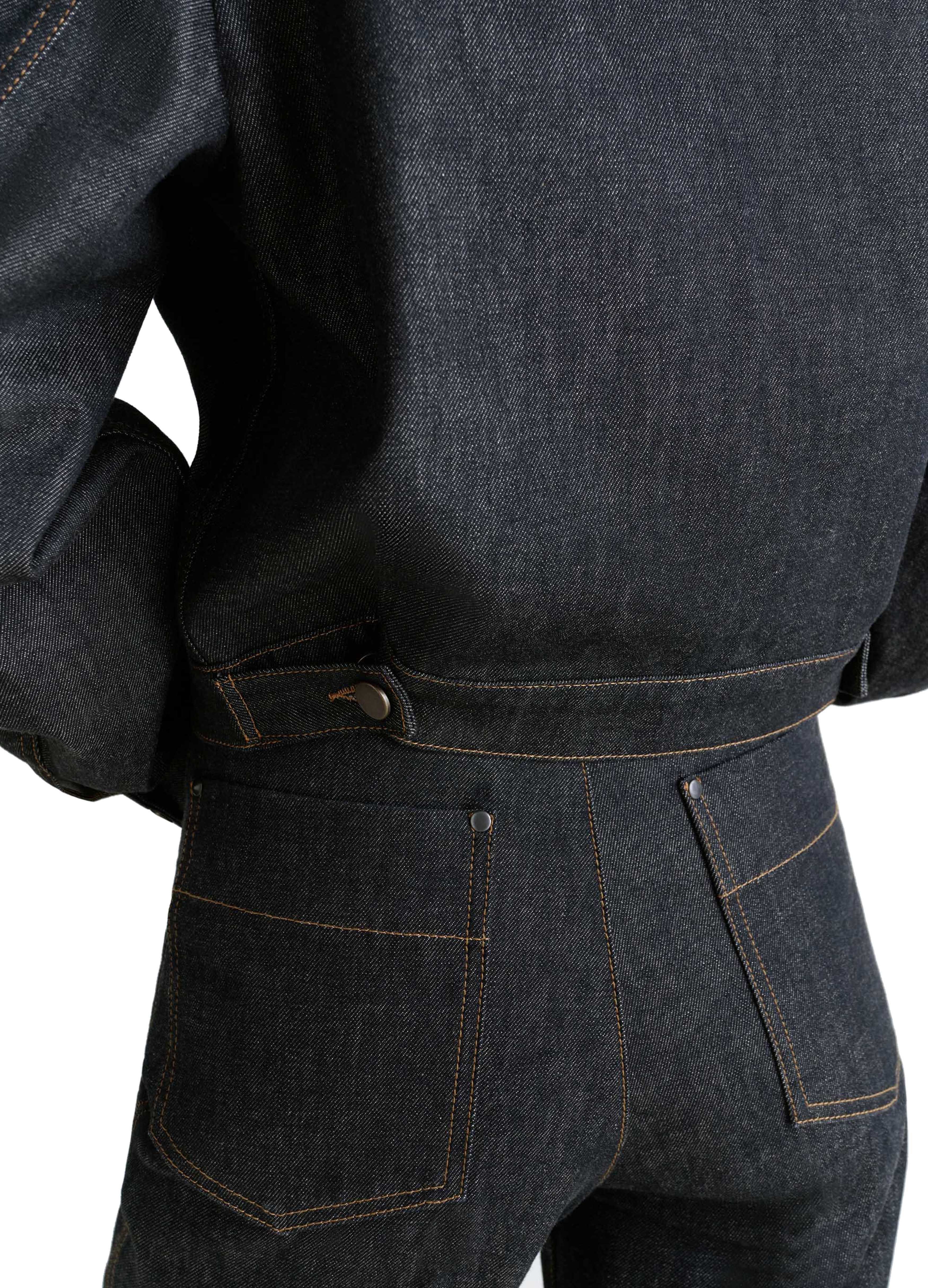 Cropped denim jacket thumbnail 5