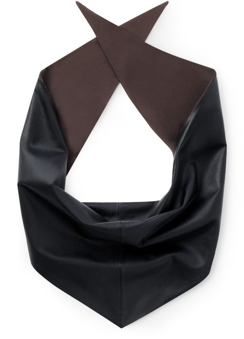 LEMAIRE Triangular leather scarf