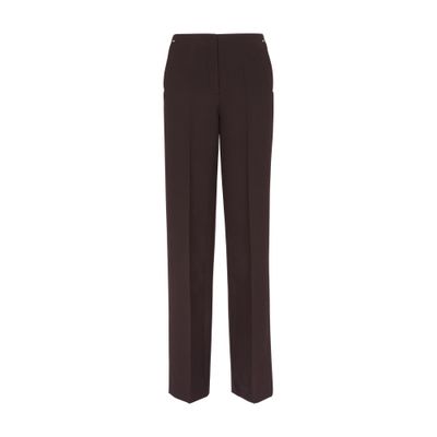 Fendi Wool Trousers In Purple