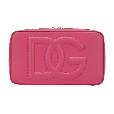 Dolce & Gabbana Small Dg Logo Camera Bag In Light_lilac