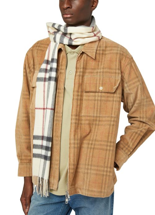 BURBERRY Large checked scarf