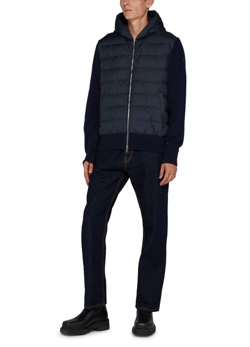 MONCLER 双材质夹克