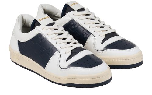 SANDRO ミッドカット レザースニーカー