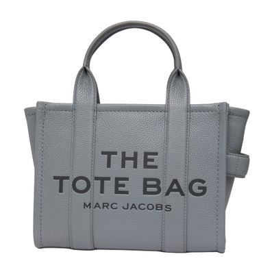Marc Jacobs Grey Leather Mini The Tote Bag Handbag In Gray