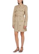 【関税&送料込】Givenchy Taupe Safari Dress In Poplin Women's Safari dress in poplin | GIVENCHY | 24S