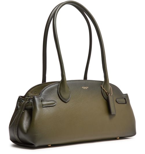 COACH Sac porté épaule en cuir glacé Empire Carryall 34