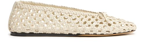 LE MONDE BERYL Regency woven leather ballet flats