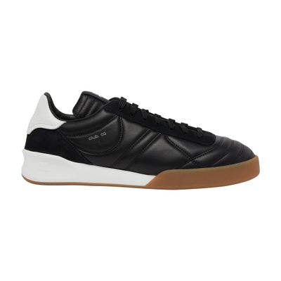 Courrèges Quilted Low Top Sneakers In Black