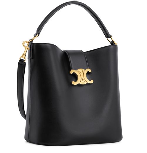 CELINE Medium bucket Louise in smooth calfskin