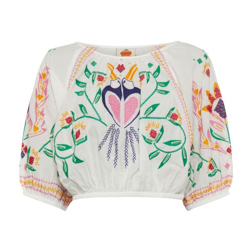 Summer Garden cropped top