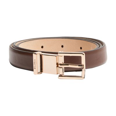 Max Mara Leather Belt In Brown