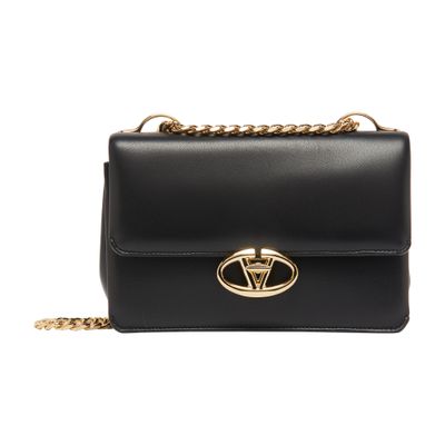 Valentino Garavani Medium Vlock Logo Shoulder Bag In Black
