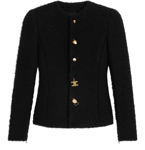 CELINE Jacket in cashmere and wool natté