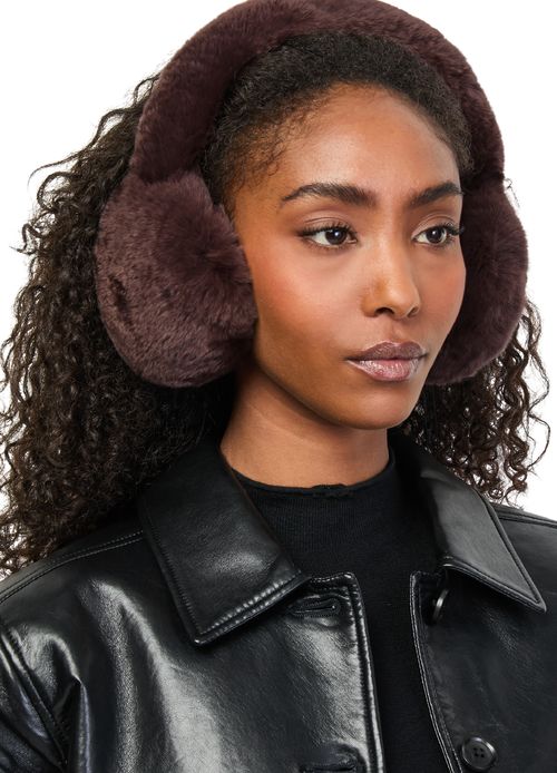 YVES SALOMON Rex rabbit fur earmuffs