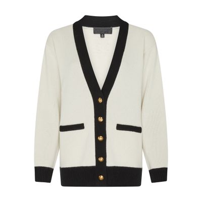 Nili Lotan Neshat Cardigan In Off-white