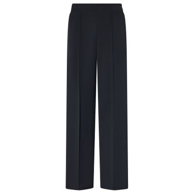 Courrèges Flared Twill Pants With Snap Buttons In Black