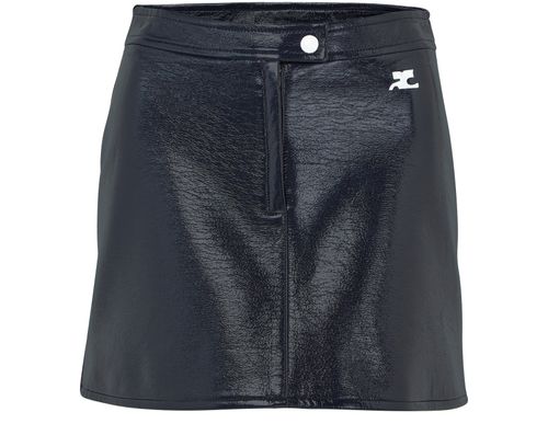 COURREGES Reedition Vinyl mini skirt