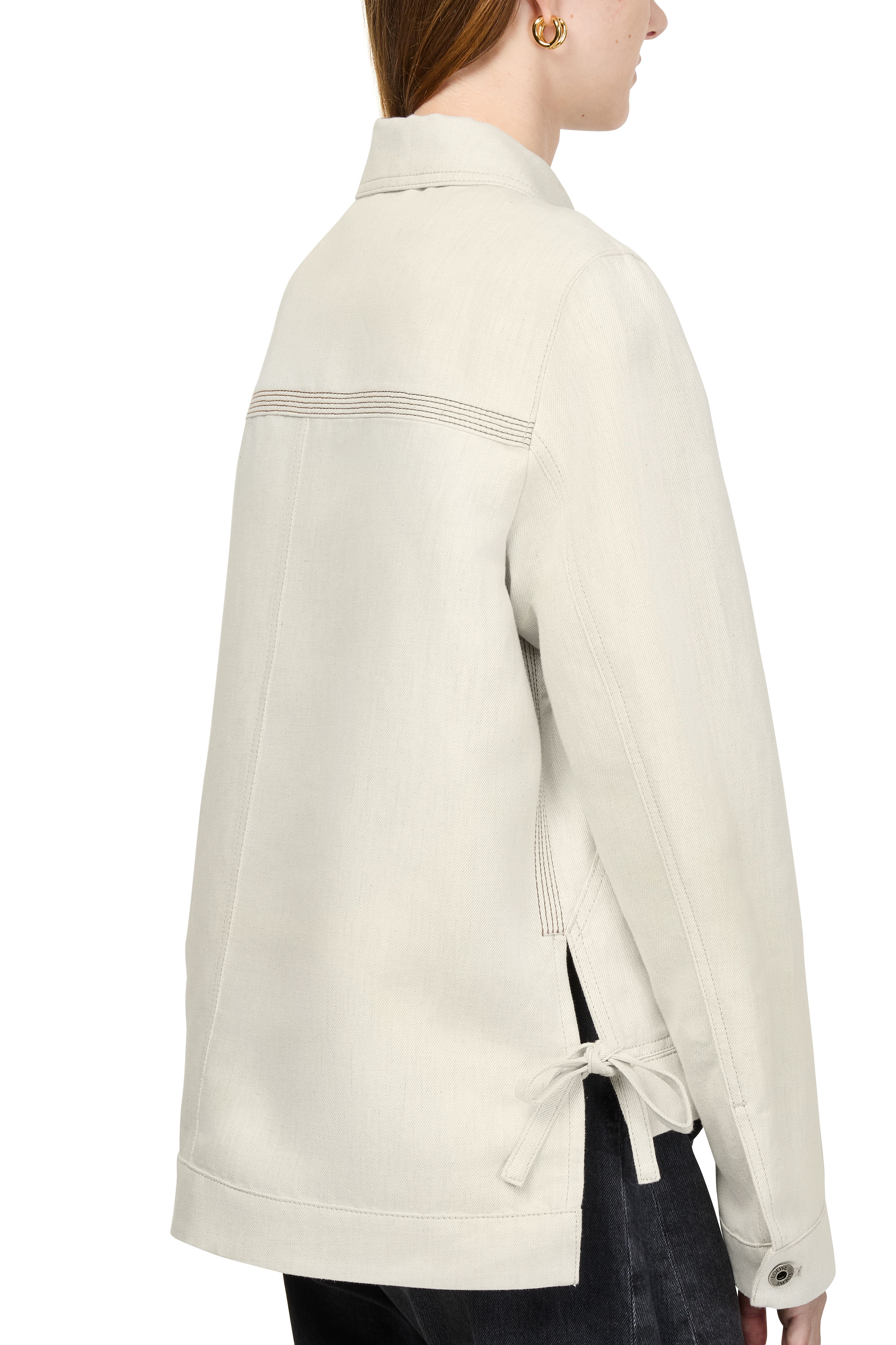 Workwear jacket in cotton and linen thumbnail 5