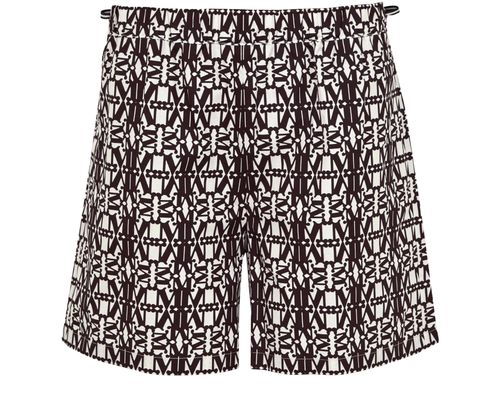 MAX MARA Short imprimé en popeline de coton Taiga