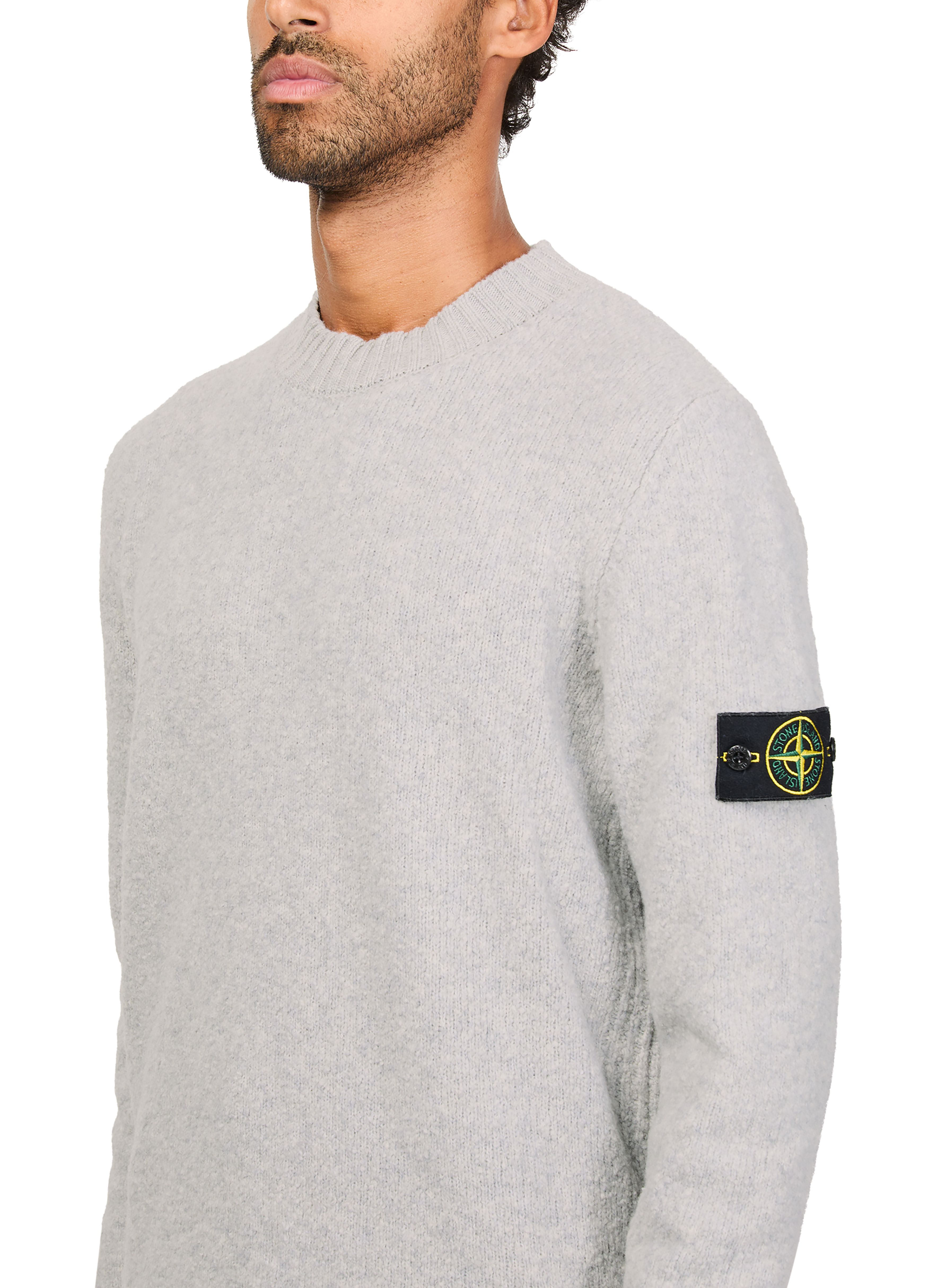 Logo patch crew neck sweater thumbnail 4