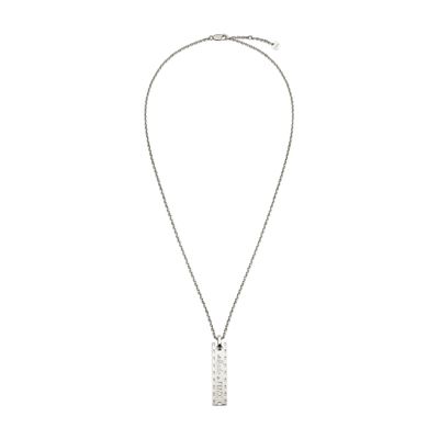 Fendi Made In  Necklace In Silver